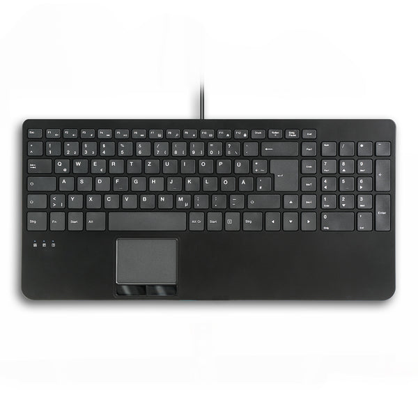 PERIBOARD-534 H Wired Compact US Keyboard with Touchpad & 2 Hubs
