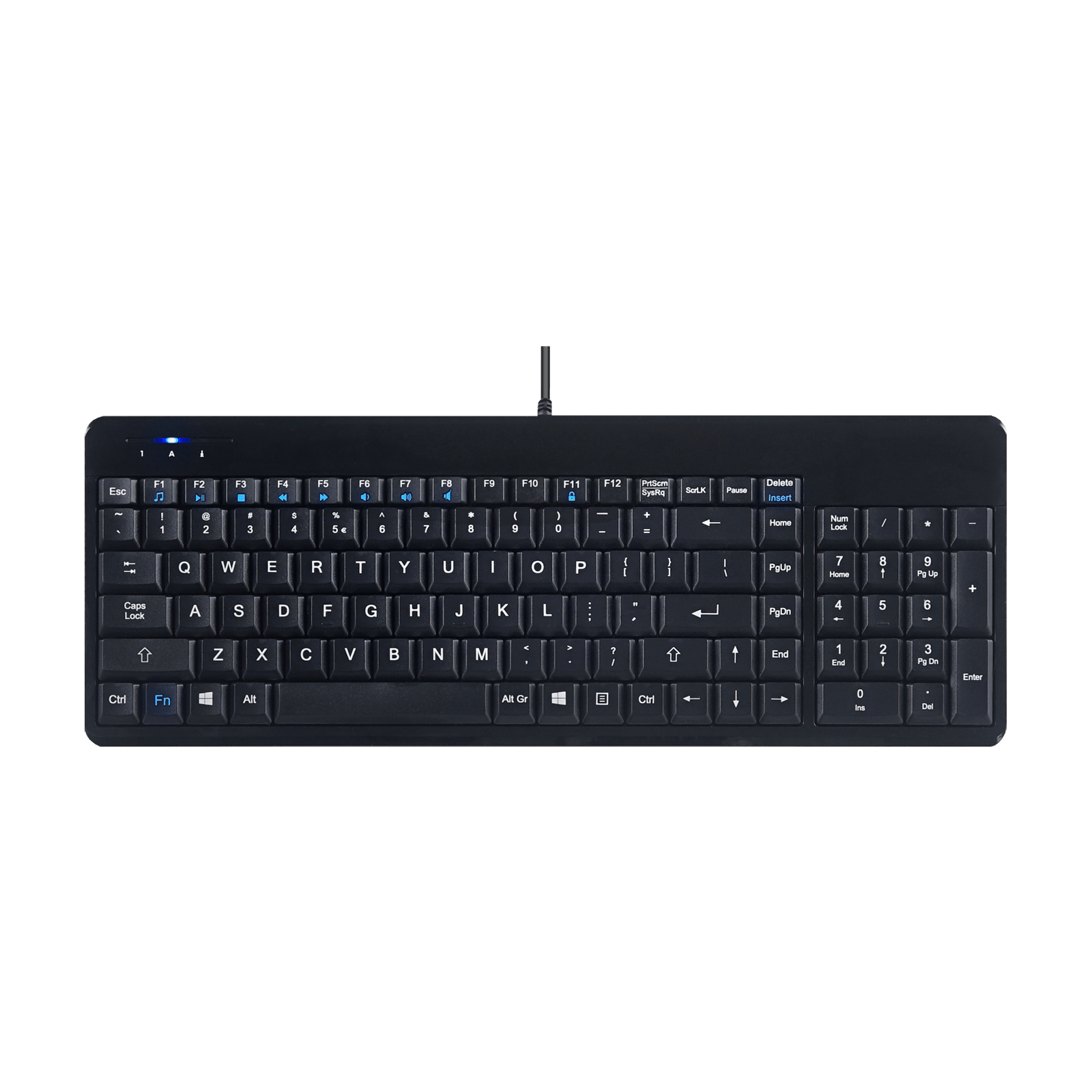 PERIBOARD-220 - Wired Keyboard plus Numpad Extra USB Hubs – Perixx