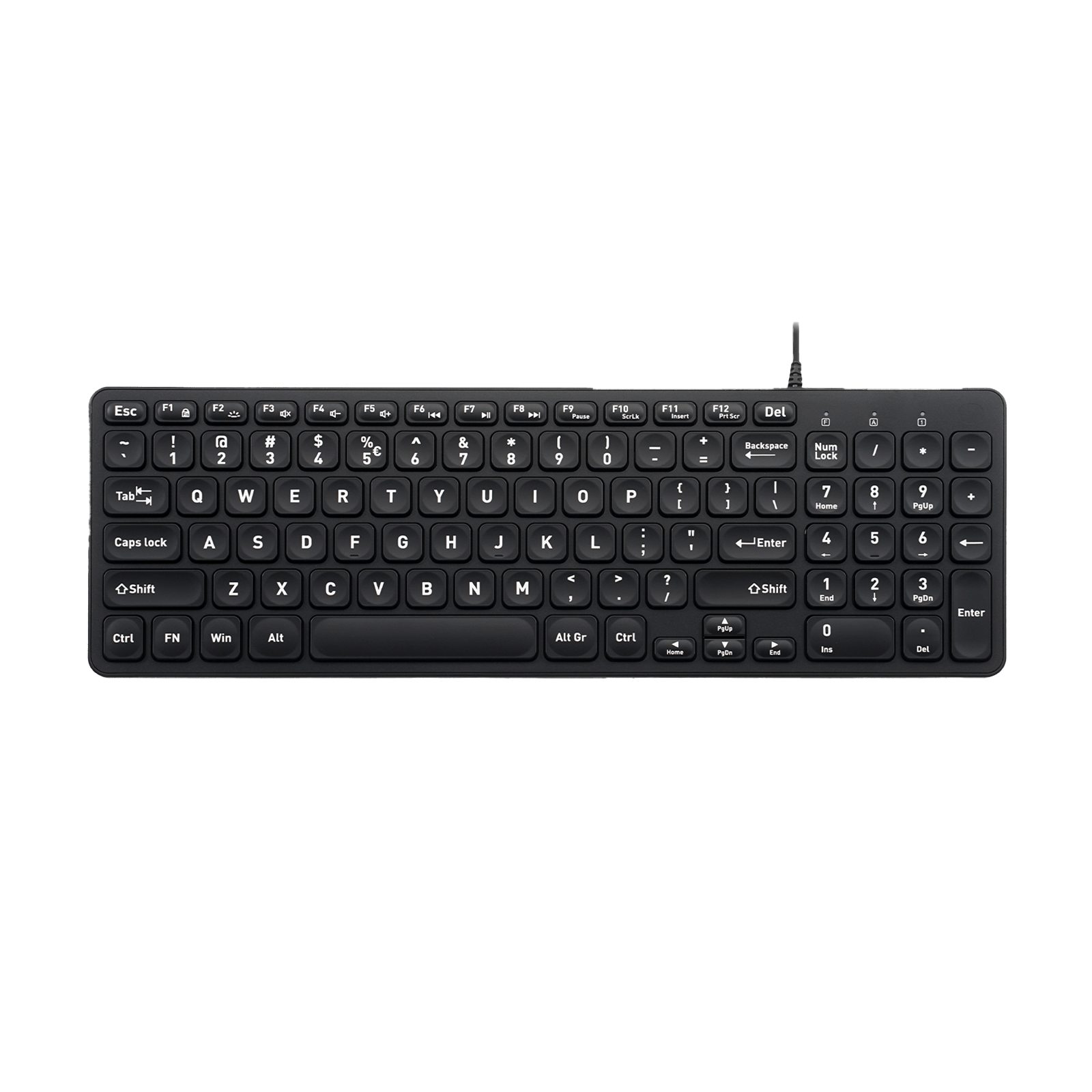 PERIBOARD-333 - Wired Compact Backlit Scissor Keyboard - Perixx Europe