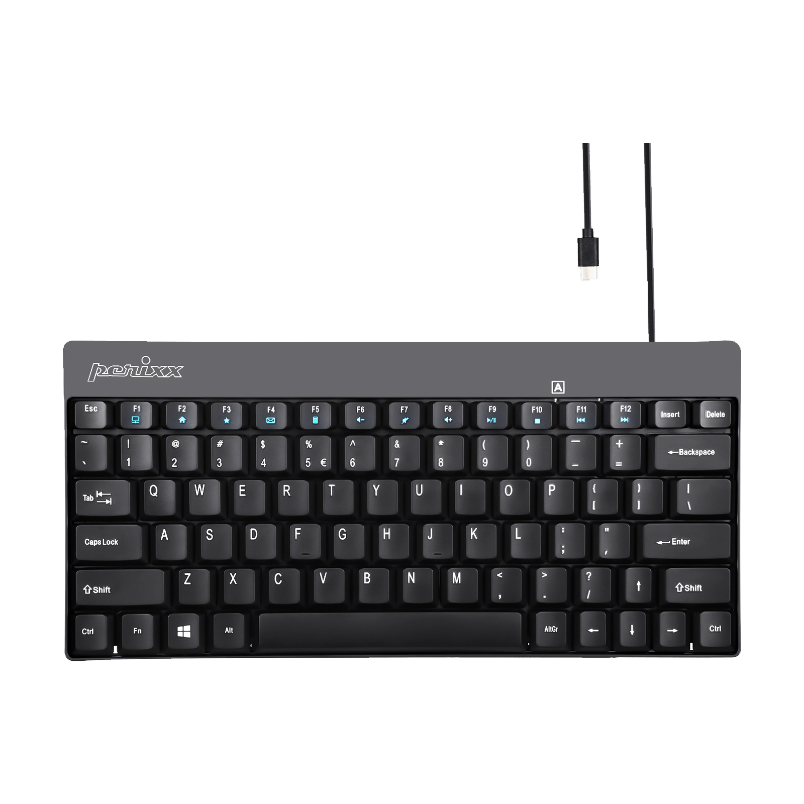PERIBOARD-422 - 70% Mini USB-C Keyboard ONLY for USB-C Type Quiet Keys - Perixx Europe