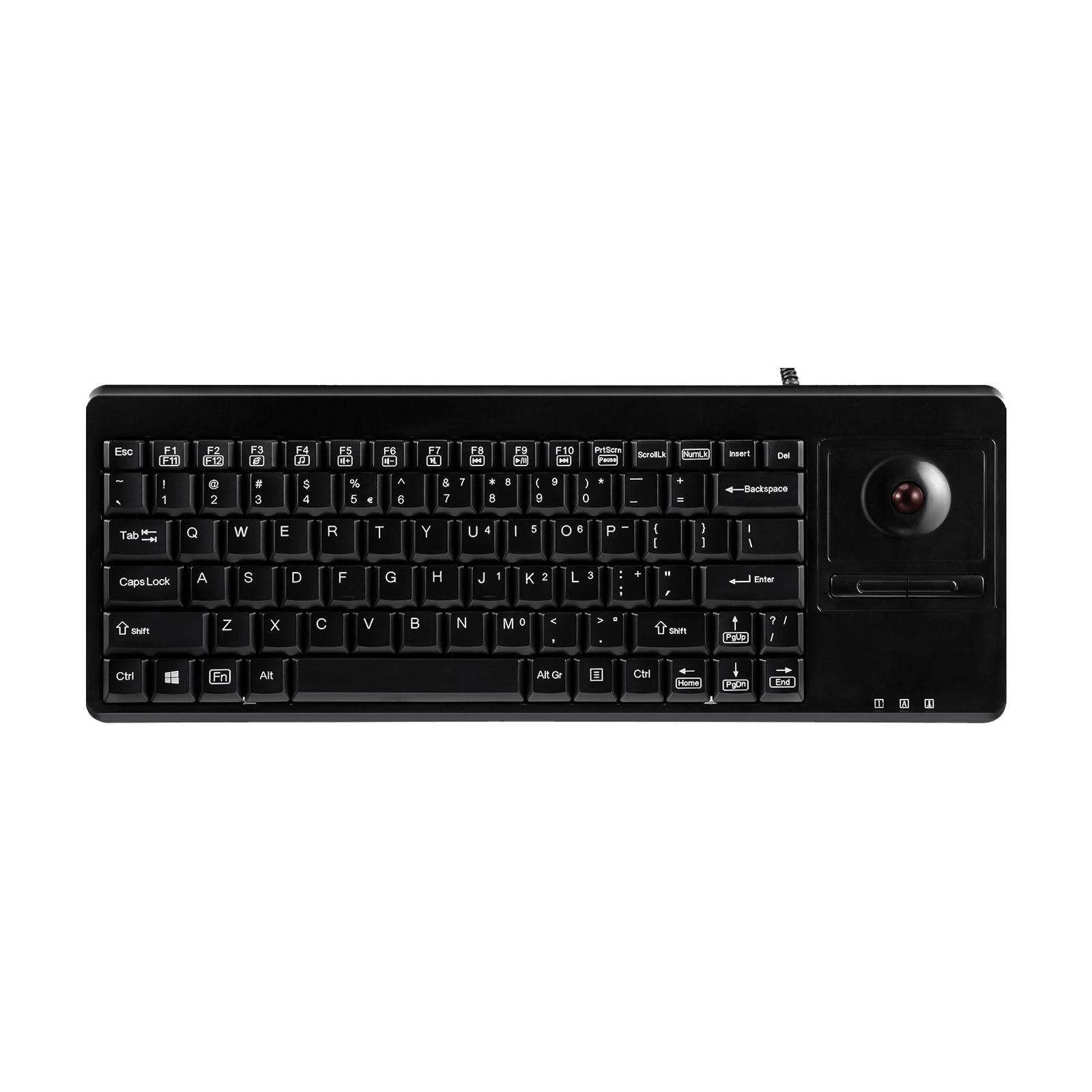 PERIBOARD-514 P U - PS/2 Trackball Keyboard 75% - Perixx Europe