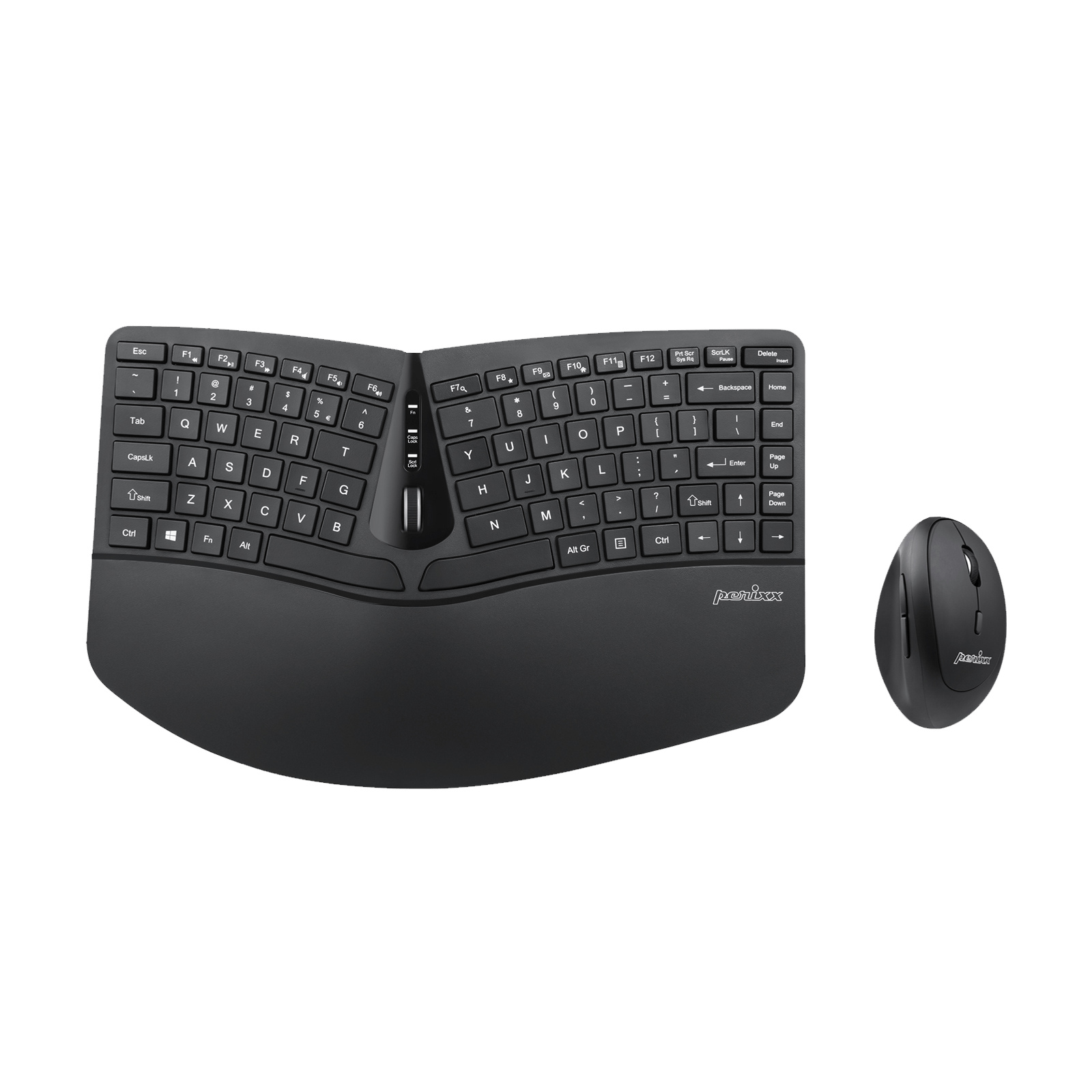 PERIDUO-606 - Wireless Ergonomic Combo (75% Keyboard and Vertical Mouse) - Perixx Europe