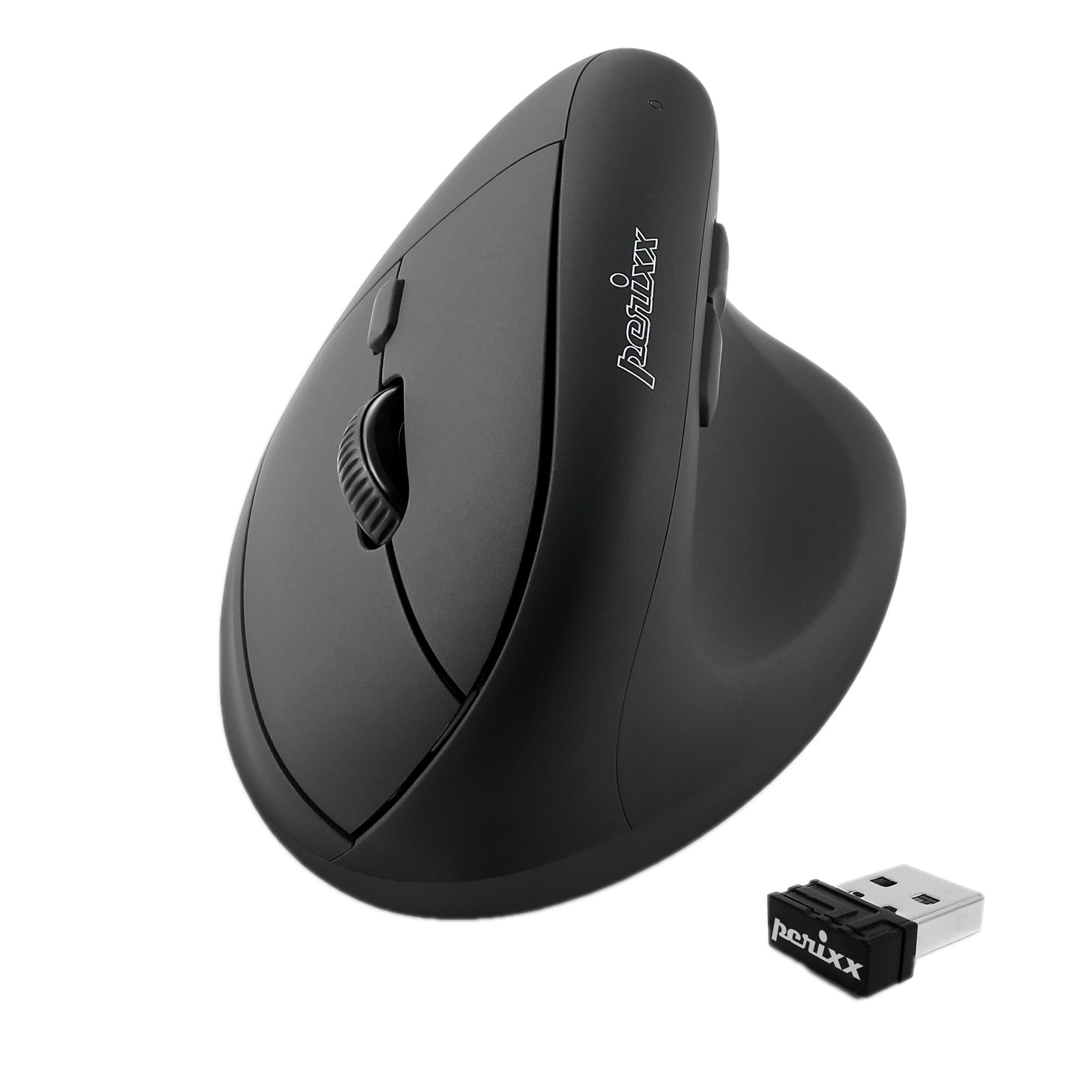 Mouse, Perixx PERIMICE-721 IB Mouse Ergonomico Senza Fili 5 Tasti Argento Nero Mouse, Perixx PERIMICE-721 IB Mouse Ergonomico Senza Fili 5 Tasti Argento Nero