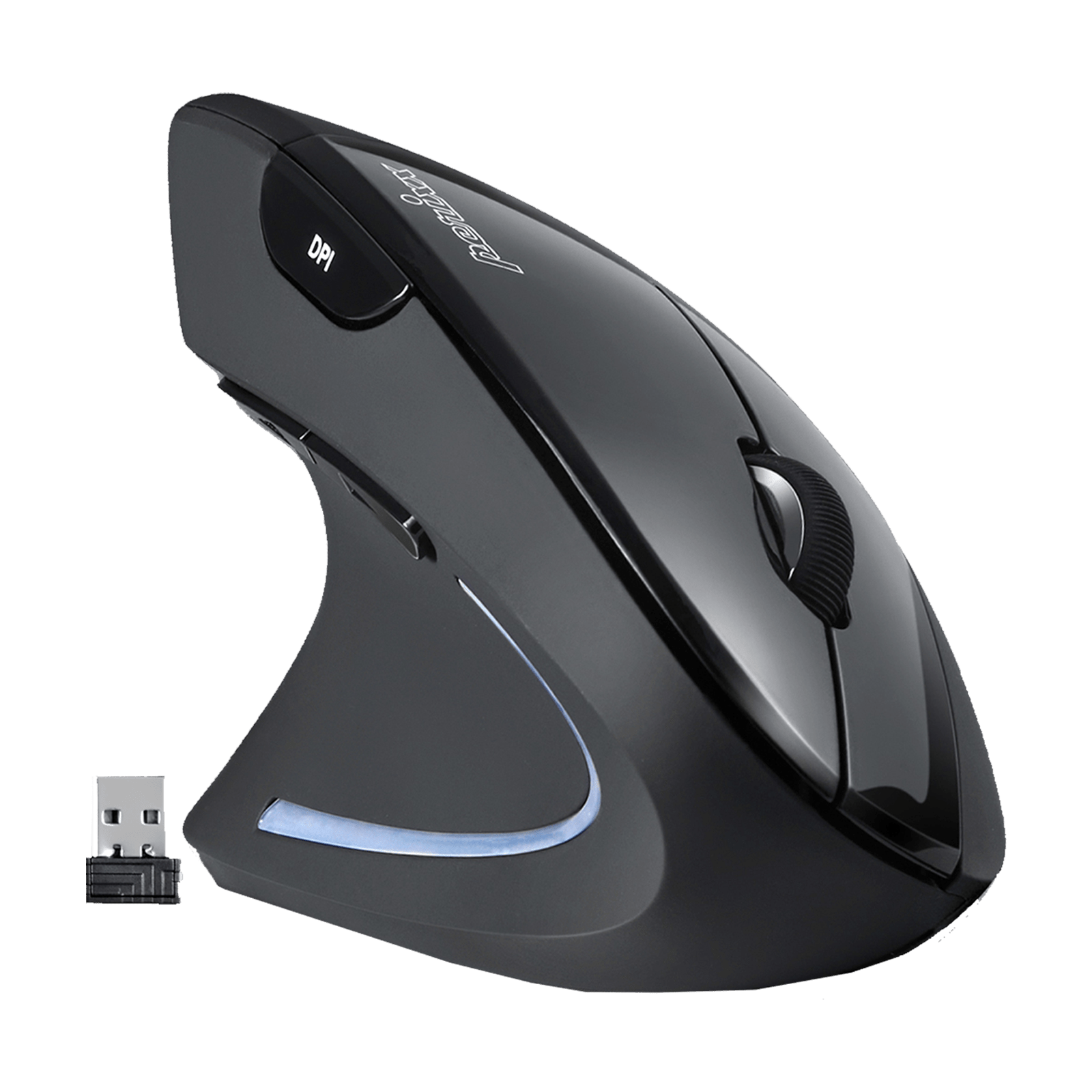 PERIMICE-713 L - Left-handed Wireless Ergonomic Vertical Mouse - Perixx Europe