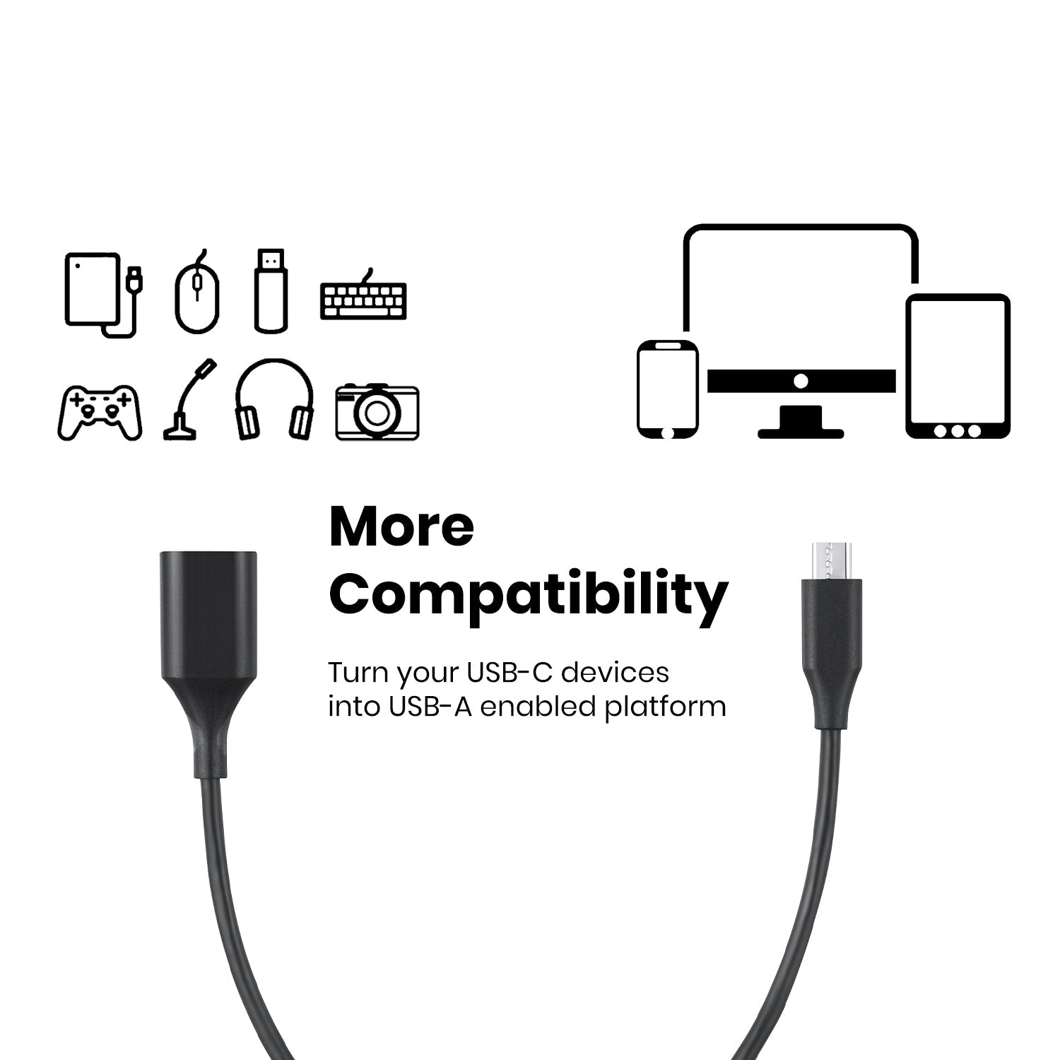 PERIPRO-403 - USB-C to USB-A Adapter - Perixx Europe