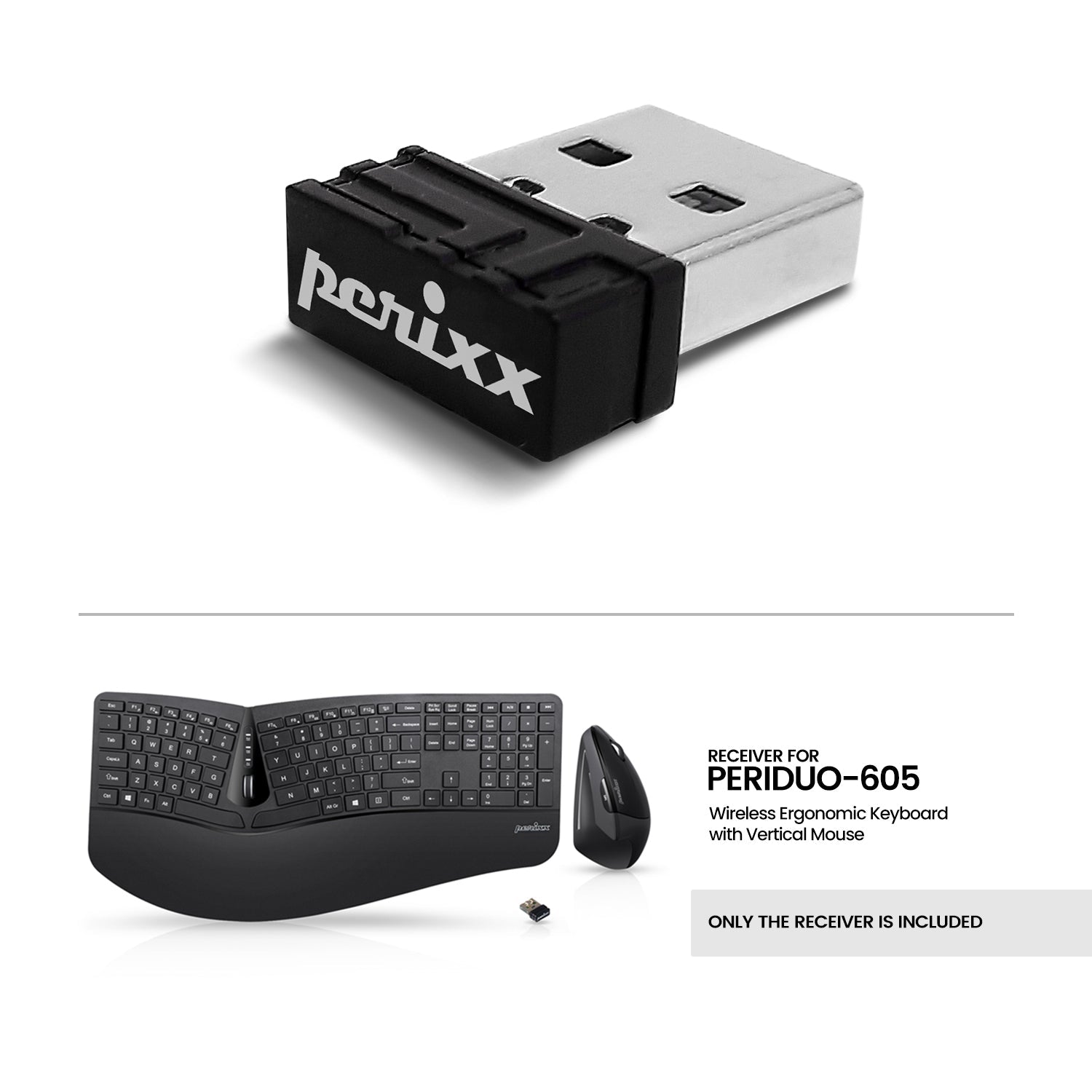 USB dongle receiver for PERIDUO-605 - Perixx Europe