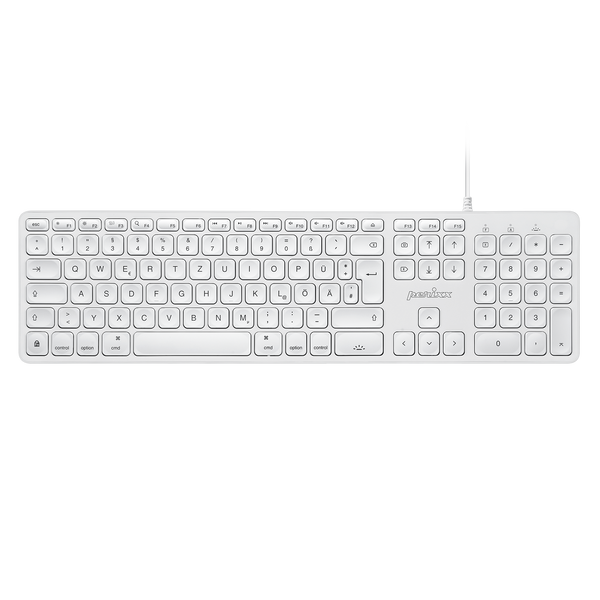PERIBOARD-331M - Wired Backlit Scissor Keyboard with Large Print Letters for Mac