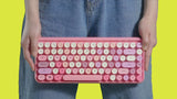 PERIDUO-713 PK - Wireless Vintage Pink Mini Combo (75% Keyboard)