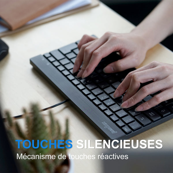 TOUCHES COMFORTABLES ET SILENCIEUSES