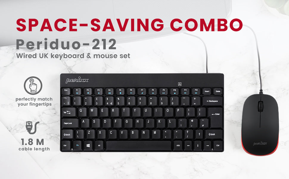 Wired Compact Black UK Desktop Set