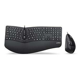 In einem! Ergonomische Tastatur und Maus für den Schreibtisch