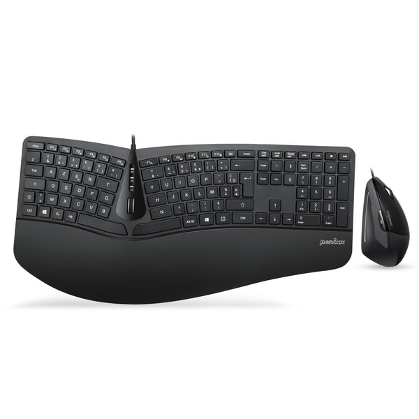 Set de Clavier Ergonomique et Souris Tout en Un