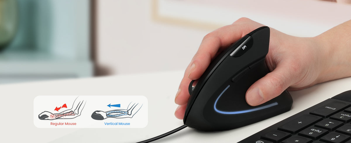 Souris verticale ergonomique