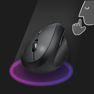 Silent-click vertical mouse