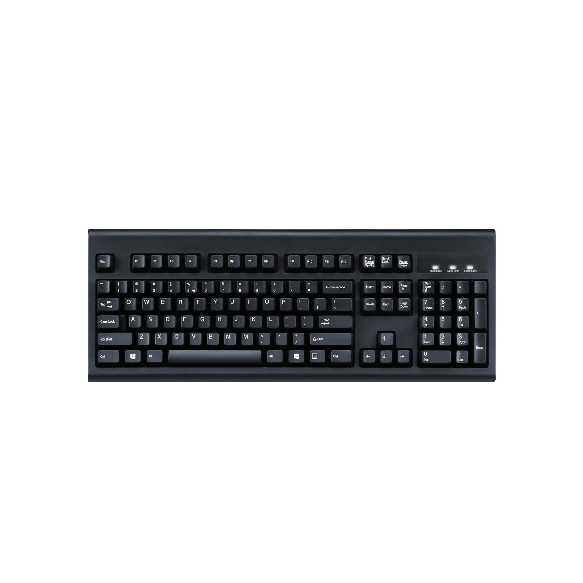 PERIBOARD-106 B - Wired Black Standard Keyboard - Perixx Europe