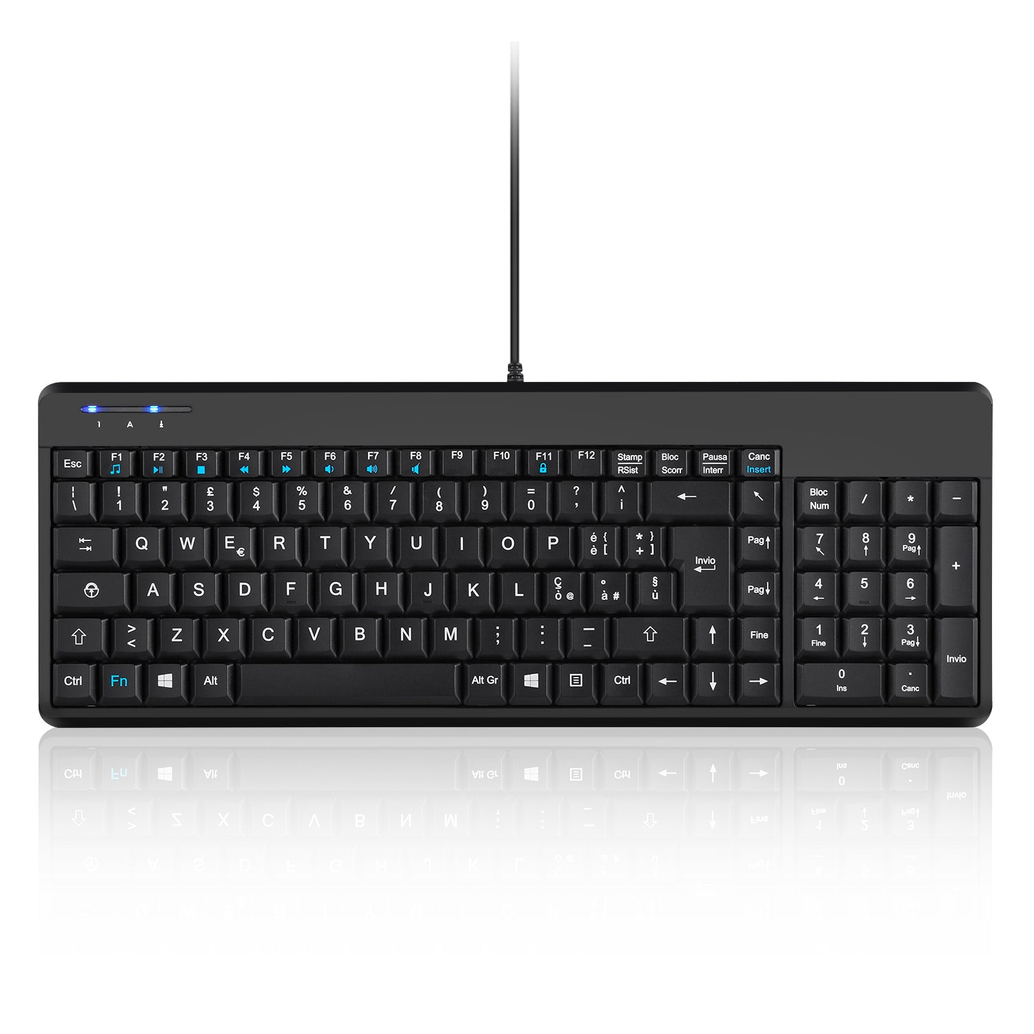 PERIBOARD-220 - Wired Keyboard plus Numpad Extra USB Hubs – Perixx