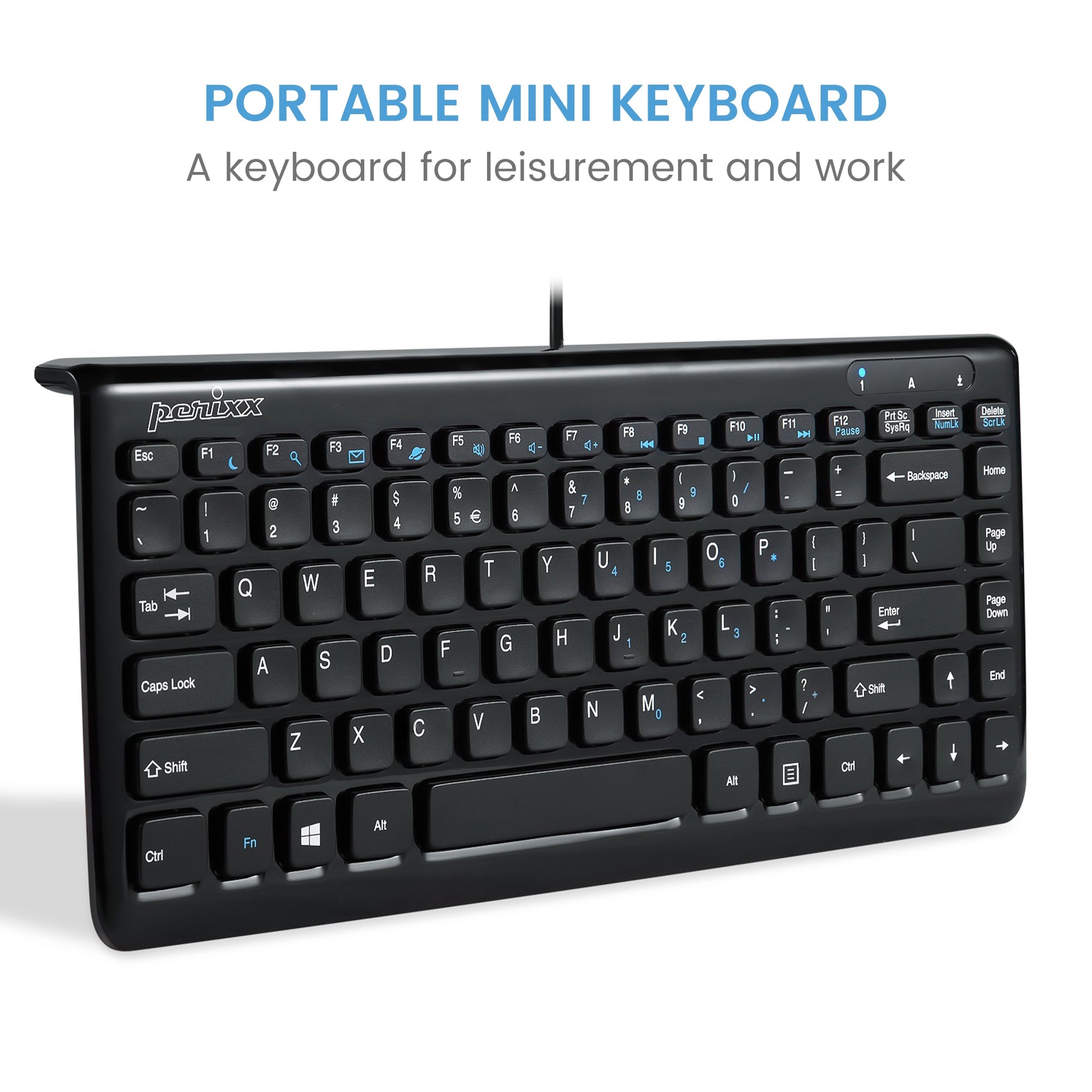 PERIBOARD-407 B - Wired Mini Keyboard - Perixx Europe