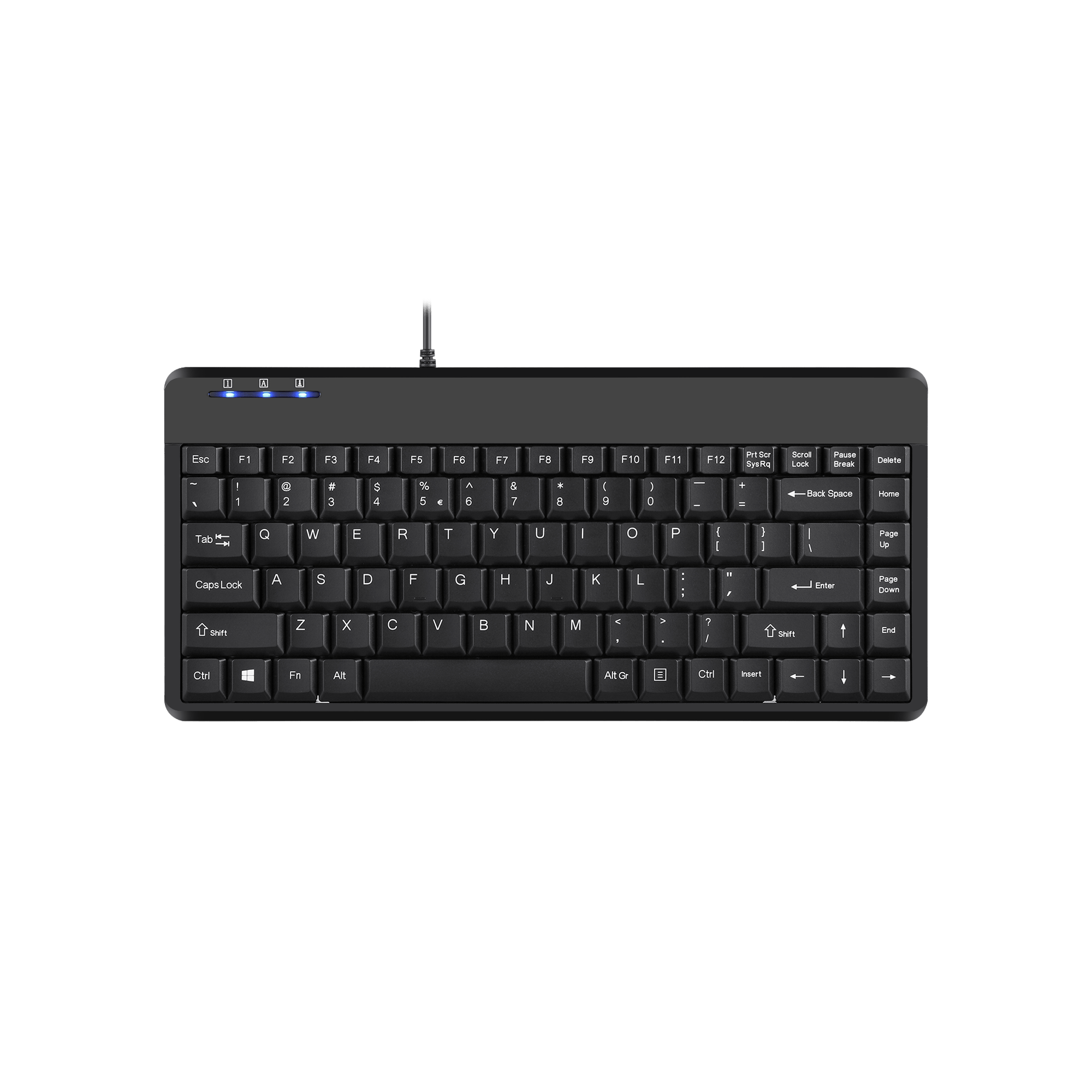PERIBOARD-409 H - Wired Mini 75% Keyboard Extra USB Ports - Perixx Europe