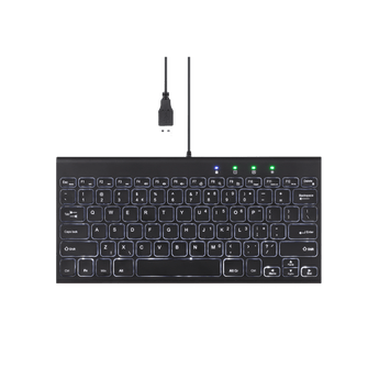PERIBOARD-429 - Wired 70% Mini Backlit Keyboard Scissor Keys - Perixx Europe