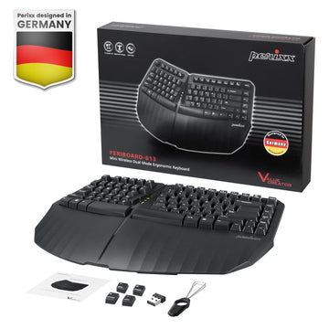 Perixx PERIBOARD 805 Bluetooth 3.0 Foldable Keyboard, Designed in Germ