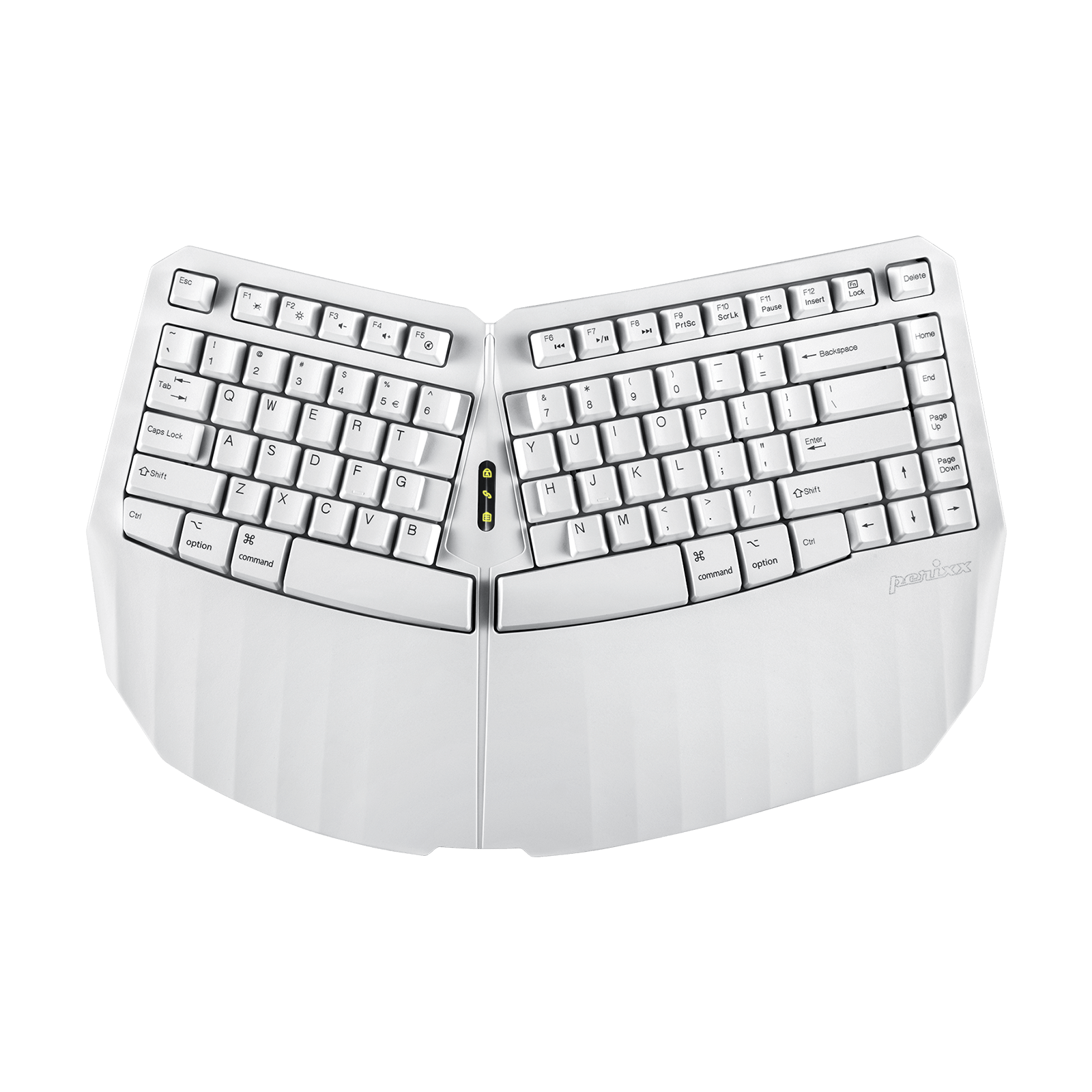 PERIBOARD-613 W - Wireless White Ergonomic Keyboard 75% plus Bluetooth Connection - Perixx Europe