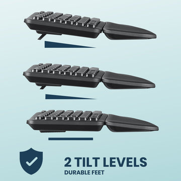 Perixx Periboard-636 Draadloos Ergonomisch Gesplitst Toetsenbord - 2 Perixx Periboard-636 Draadloos Ergonomisch Gesplitst Toetsenbord - 2