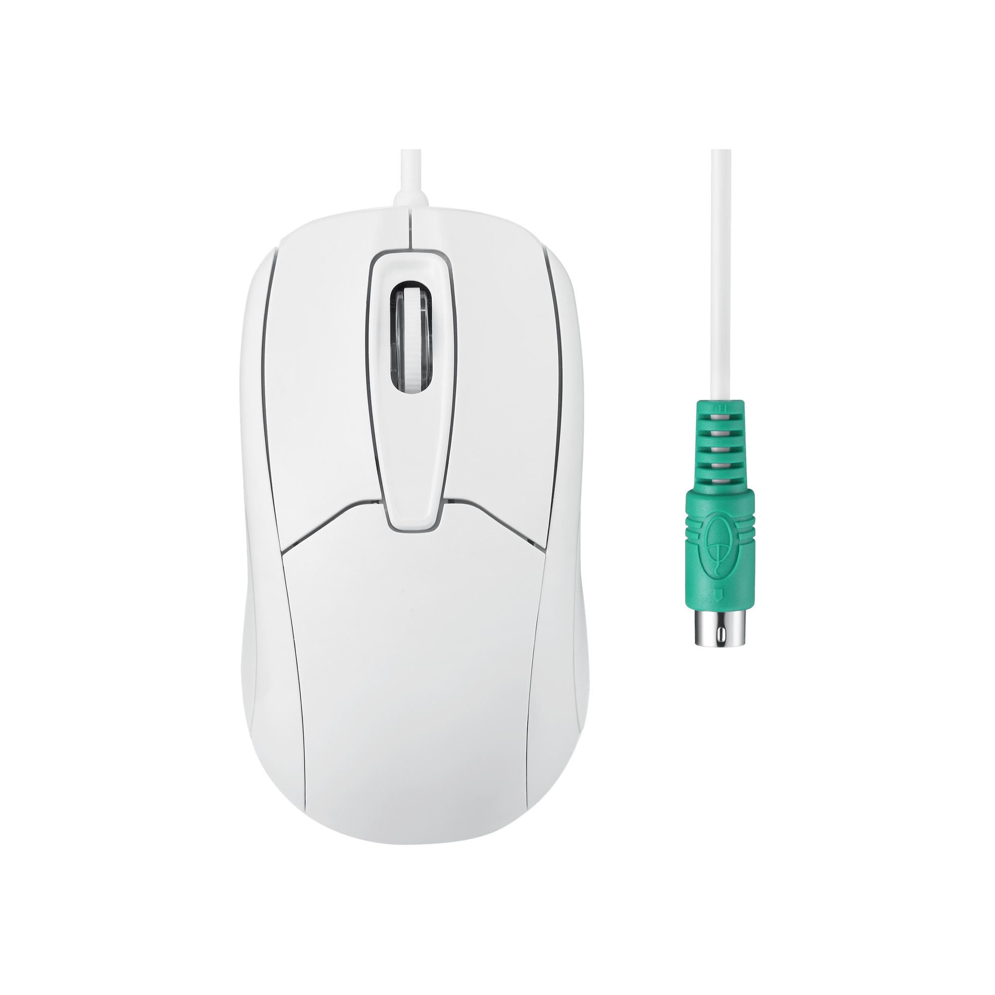 PERIMICE-209 W P - Wired White PS/2 Mouse - Perixx Europe