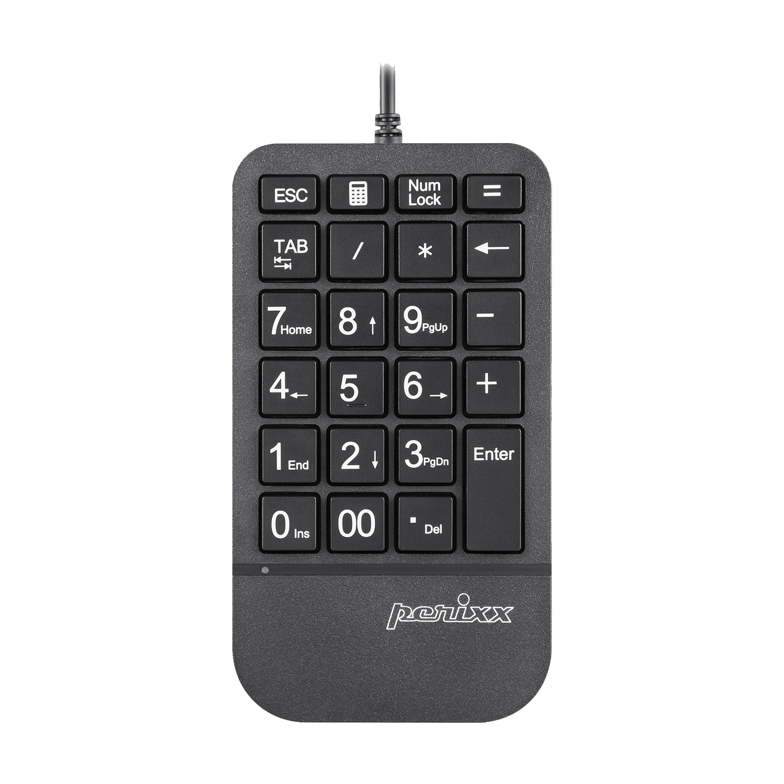 PERIPAD-205 - Wired Numeric Keypad with Palm Rest and Big Print Letters - Perixx Europe