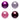 PERIPRO-303 X4A - Glossy 34mm Trackball Pack (Red, Purple, Pink, Lavender) - Perixx Europe