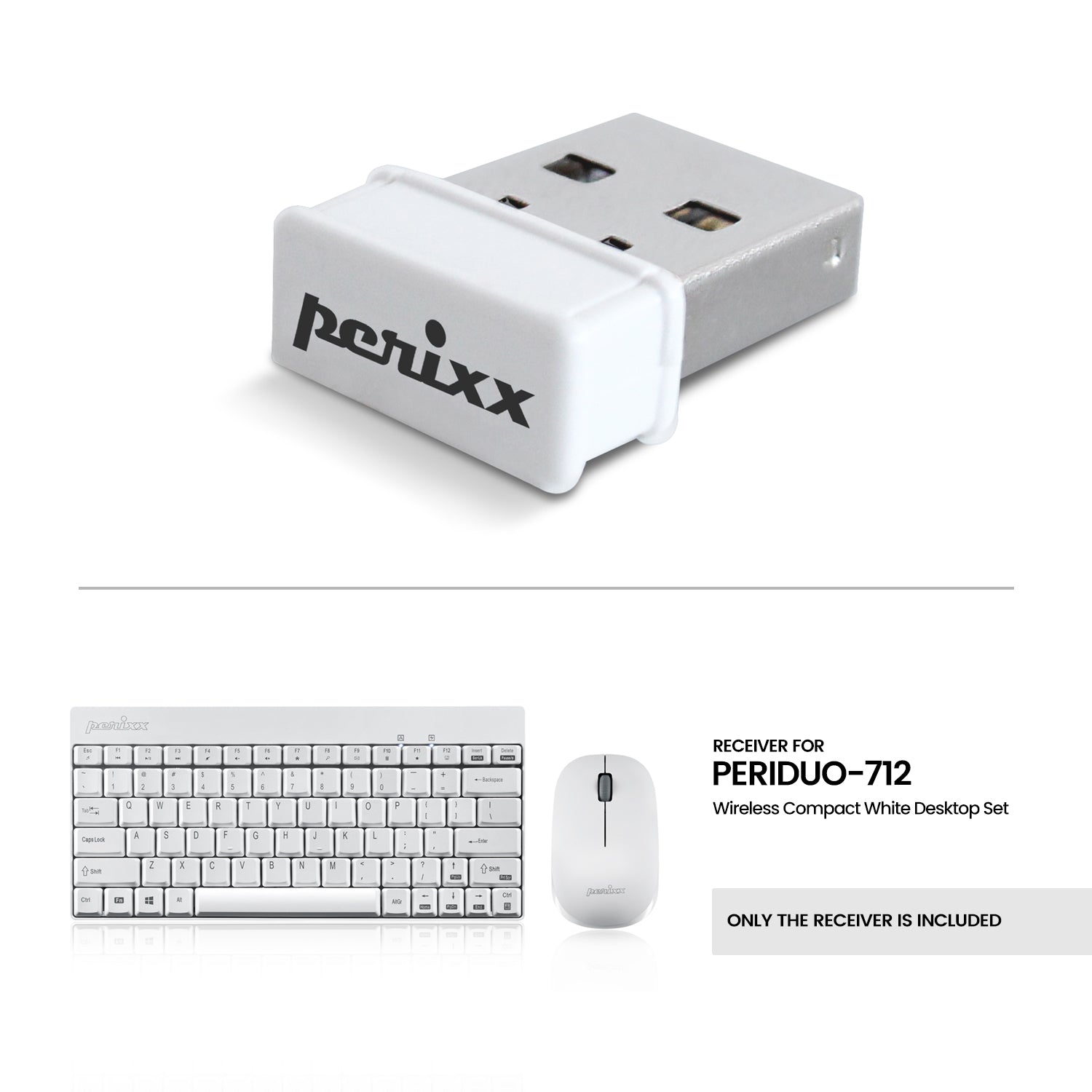 USB dongle receiver for PERIDUO-712-White - Perixx Europe
