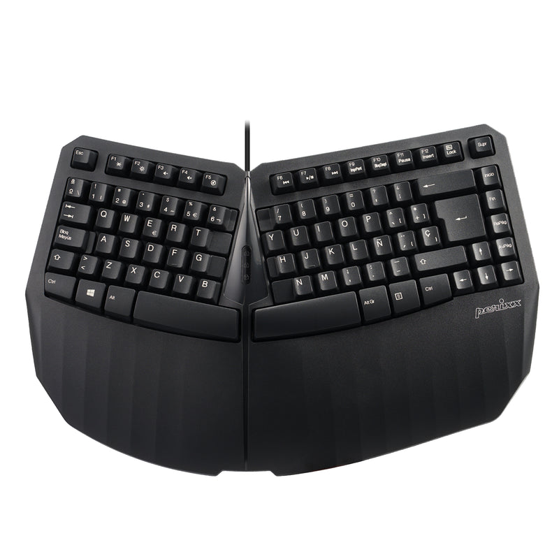 PERIBOARD-413 B - Wired Compact 75% Ergonomic Keyboard