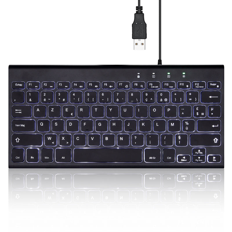 PERIBOARD-429 - Wired 70% Mini Backlit Keyboard Scissor Keys