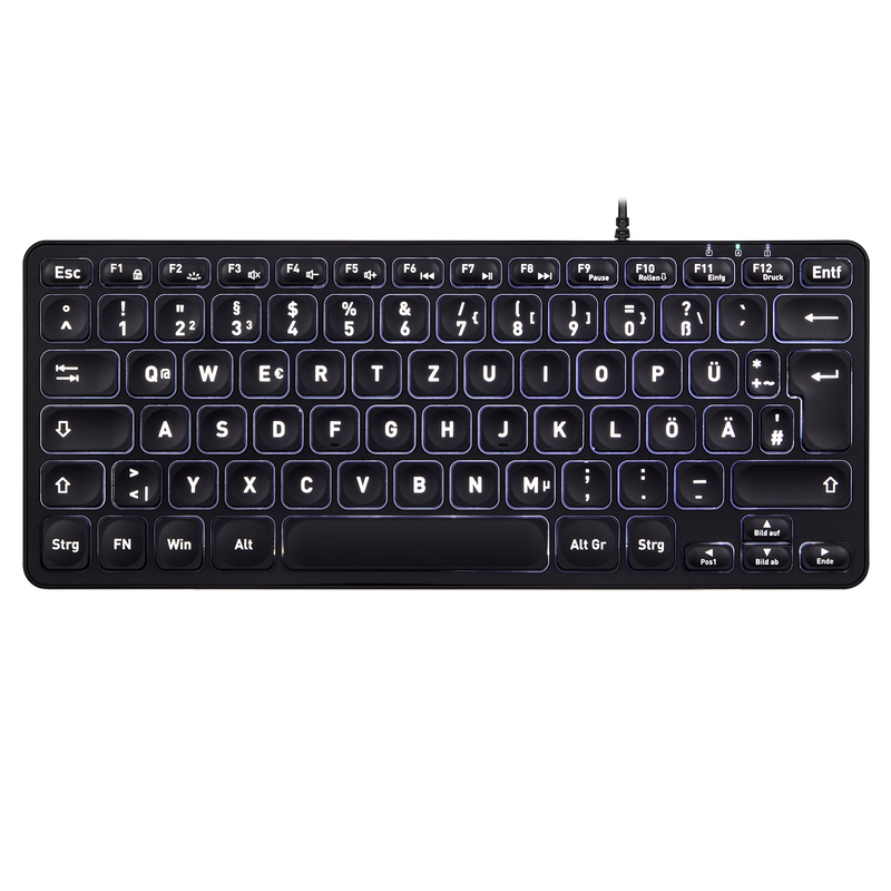 PERIBOARD-332 - Wired Mini Backlit Scissor Keyboard 70%