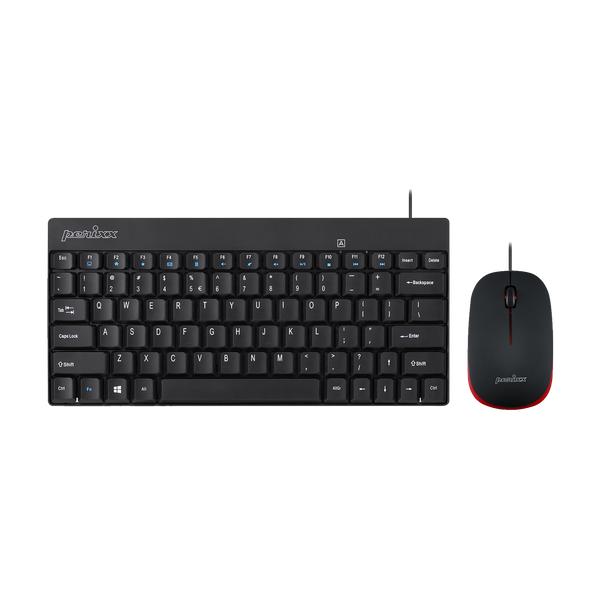 PERIDUO-212 B - Wired Mini Combo (75% keyboard Quiet Keys)
