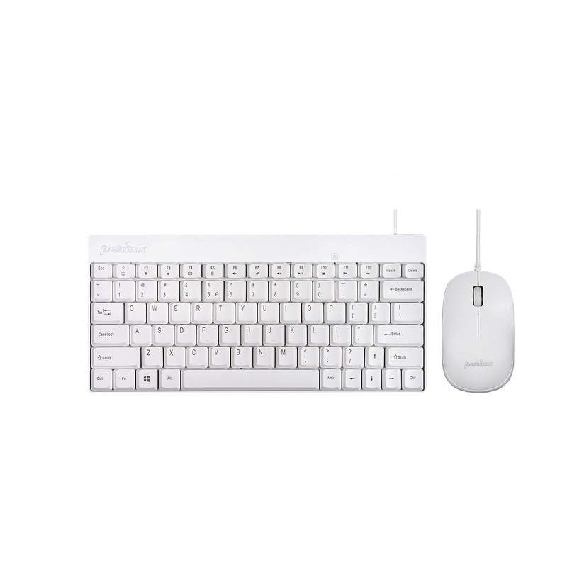PERIDUO-212 W - Wired White Mini Combo (75% keyboard Quiet Keys)