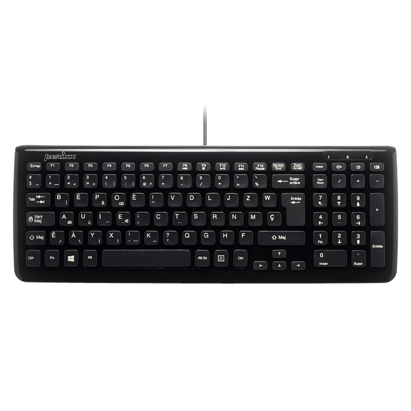 PERIBOARD-208 B - Wired Compact Keyboard 90% in BÉPO layout