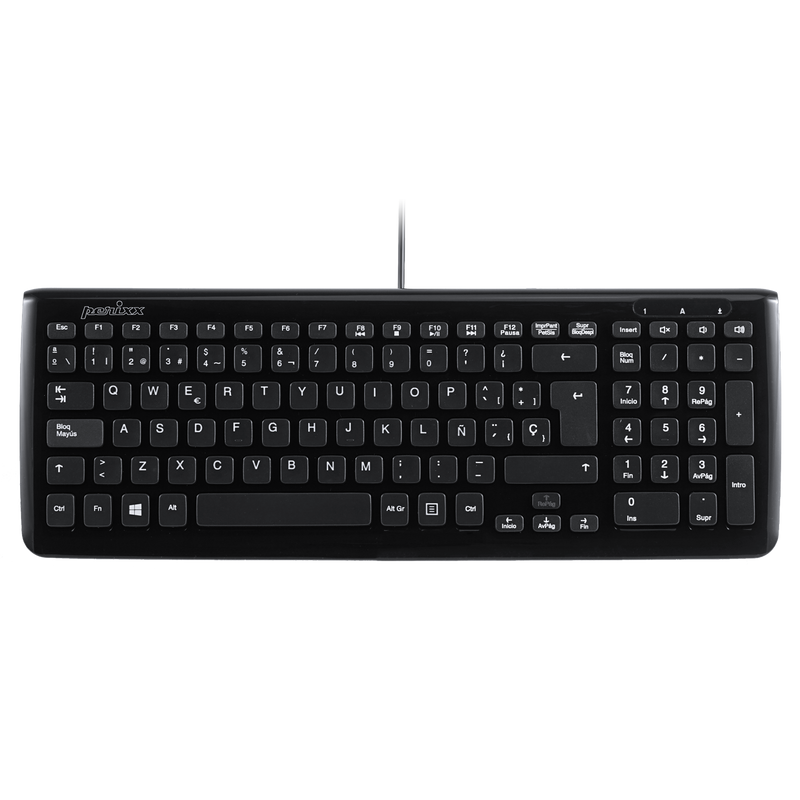 PERIBOARD-208 B - Wired Compact Keyboard 90% in spanish layout