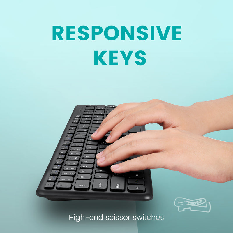 PERIBOARD-213 U - Wired Compact 90% Keyboard Scissor Keys with high-end scissor switches.