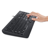 PERIBOARD-313 - Wired Backlit Touchpad Keyboard with 2 Extra USB Ports