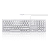 PERIBOARD-325 - Backlit Mac Keyboard Quiet key extra USB ports with no manufacturer mark in italian layout