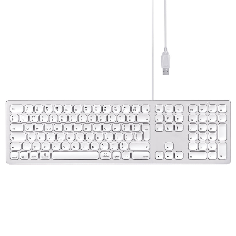 PERIBOARD-325 - Backlit Mac Keyboard Quiet key extra USB ports with no manufacturer mark in UK layout