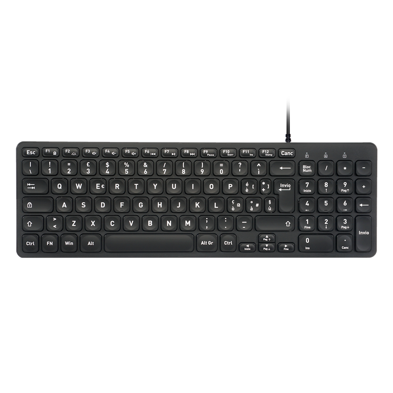 PERIBOARD-333 - Wired Compact Backlit Scissor Keyboard