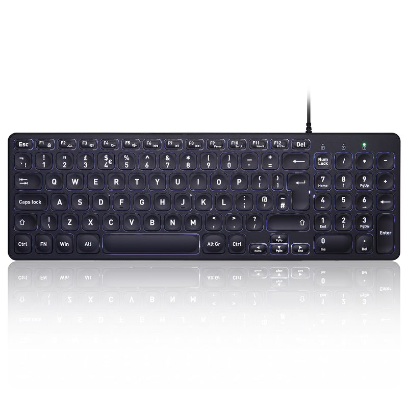 PERIBOARD-333 - Wired Compact Backlit Scissor Keyboard
