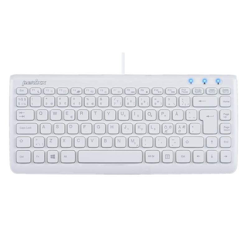 PERIBOARD-407 W - Wired White Mini 75% Keyboard in nordic layout
