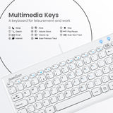 PERIBOARD-407 W - Wired White 75% Keyboard with multimedia keys