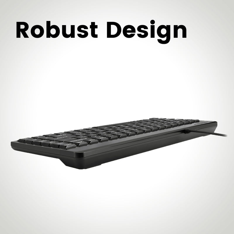 PERIBOARD-409 P - Mini 75% PS/2 Keyboard with robust design.