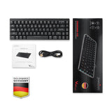PERIBOARD-428 - Wired Backlit Mechanical Keyboard 65% with package and user manual