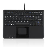 PERIBOARD-510 H PLUS - Wired Super-Mini 75% Touchpad Keyboard Scissor Keys Extra USB Ports