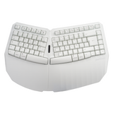 PERIBOARD-613 W -  Wireless White Ergonomic Keyboard 75% plus Bluetooth Connection