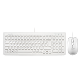 PERIDUO-303 W - Wired White Compact Combo (90% Keyboard and Mouse)